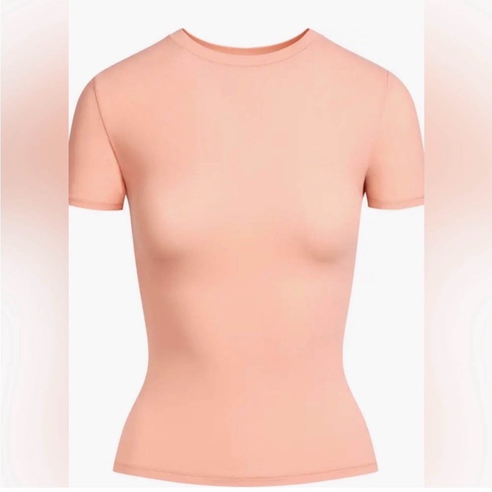 SKIMS by Kim Kardashian Fits Everybody T-Shirt DESERT CLAY Size XXS NWT